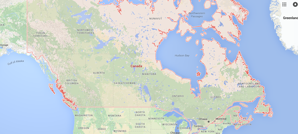 Где остров ньюфаундленд. Остров ньюфаундленд на карте Северной Америки. Канада остров ньюфаундленд на карте. Залив лабрадор. Залив Святого Лаврентия на карте Северной.